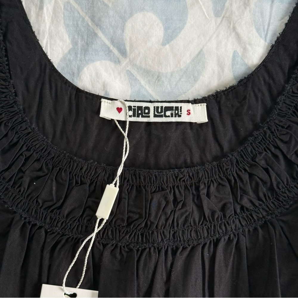 NWT Ciao Lucia Kala Black Cotton Dress - Small - Picture 5 of 6